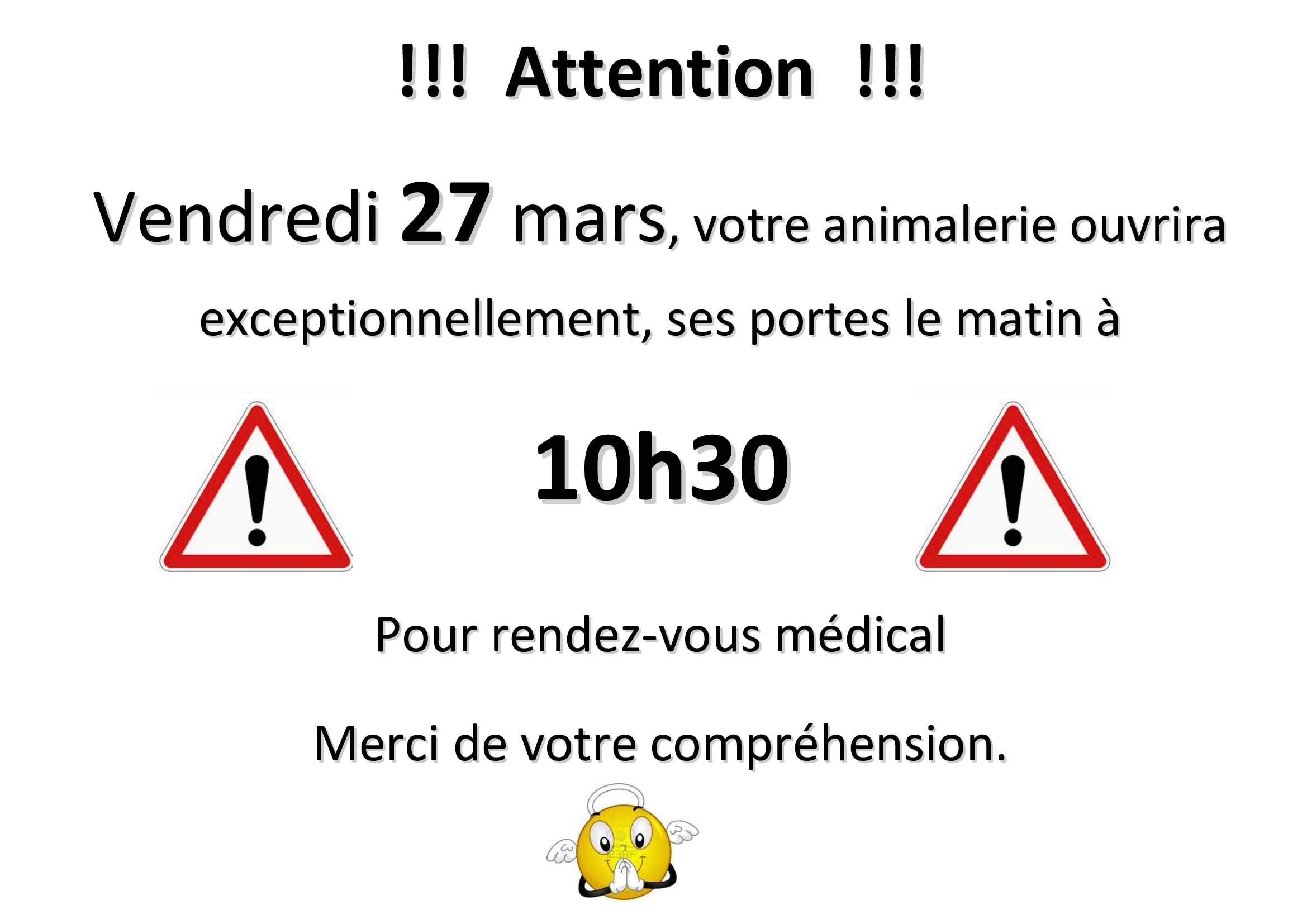 modif horaire ouvre plus tard le matin